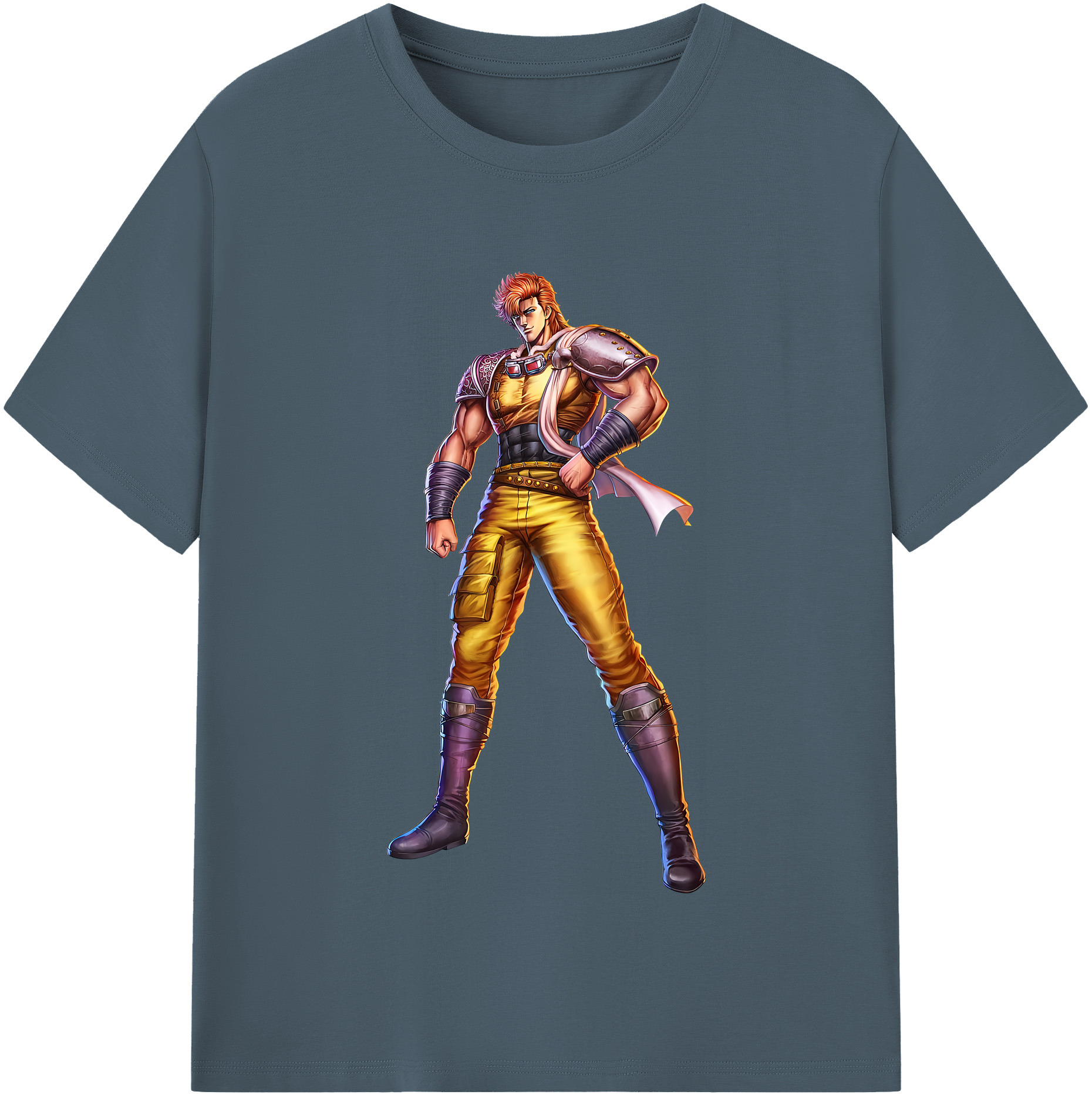 （画像用） 北斗の拳 Fist of the North Star 綿100％半袖Tシャツ（フロントプリント）